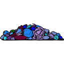 download A Pile Of Vegetables clipart image with 180 hue color