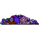 download A Pile Of Vegetables clipart image with 225 hue color