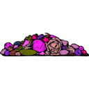download A Pile Of Vegetables clipart image with 270 hue color