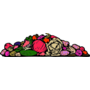 download A Pile Of Vegetables clipart image with 315 hue color