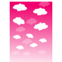 download Sky With Clouds clipart image with 135 hue color