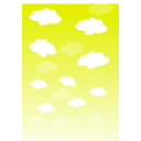 download Sky With Clouds clipart image with 225 hue color