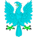 download Aguila Explayada Oro Calzada Y Linguada Gules clipart image with 135 hue color