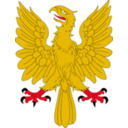Aguila Explayada Oro Calzada Y Linguada Gules
