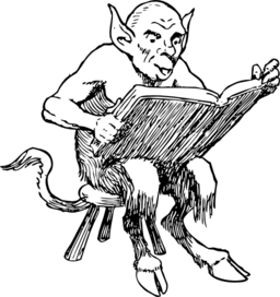 Demon Reading Book