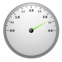 download Speedometer clipart image with 90 hue color