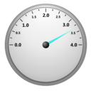 download Speedometer clipart image with 180 hue color