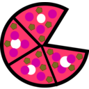 download Pizza clipart image with 315 hue color