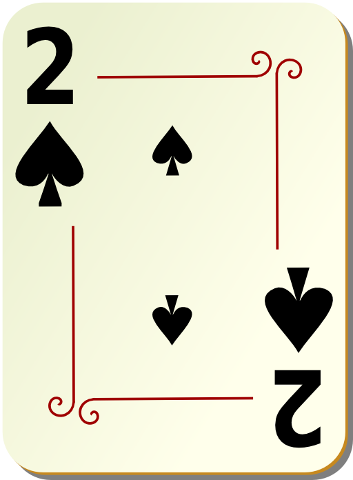 Ornamental Deck 2 Of Spades