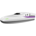 download Shinkansen N700 Frontview clipart image with 45 hue color