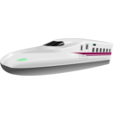 download Shinkansen N700 Frontview clipart image with 90 hue color