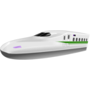 download Shinkansen N700 Frontview clipart image with 225 hue color