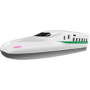 download Shinkansen N700 Frontview clipart image with 270 hue color