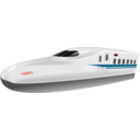 download Shinkansen N700 Frontview clipart image with 315 hue color