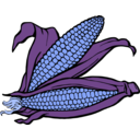download Corn clipart image with 180 hue color