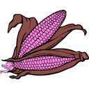 download Corn clipart image with 270 hue color