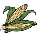 download Corn clipart image with 0 hue color