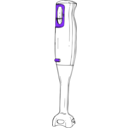 download Hand Blender clipart image with 225 hue color