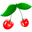 download Cherry clipart image with 0 hue color