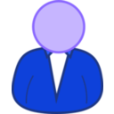 download User 3 clipart image with 225 hue color