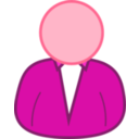 download User 3 clipart image with 315 hue color