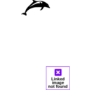 download Dolphin clipart image with 270 hue color