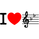 I Love Music I Heart Bflat