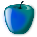 download Red Shaded Apple clipart image with 180 hue color