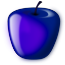 download Red Shaded Apple clipart image with 225 hue color