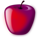 download Red Shaded Apple clipart image with 315 hue color