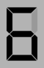 Seven Segment Display Gray 6