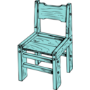 download Wooden Chair clipart image with 135 hue color