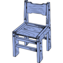 download Wooden Chair clipart image with 180 hue color