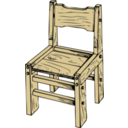 download Wooden Chair clipart image with 0 hue color