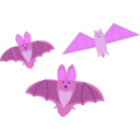 download Bat clipart image with 270 hue color