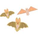 download Bat clipart image with 0 hue color