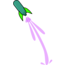 download Whoosh Rocket clipart image with 45 hue color