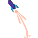 download Whoosh Rocket clipart image with 135 hue color