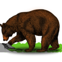 download Colored Bear clipart image with 0 hue color