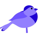 download Bird clipart image with 225 hue color