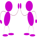 download Blue Men Clap clipart image with 90 hue color