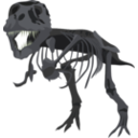 download T Rex Skeleton clipart image with 45 hue color
