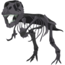 download T Rex Skeleton clipart image with 90 hue color