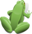 Green Sitting Frog