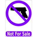 download Not For Sale clipart image with 270 hue color