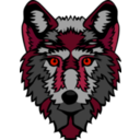 download Wolf Head Stylized clipart image with 315 hue color