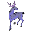 download Sika Deer clipart image with 225 hue color