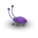 download Bug clipart image with 180 hue color