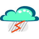 download Drakoon Thunder Cloud 3 clipart image with 315 hue color