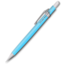 download Pencil clipart image with 315 hue color